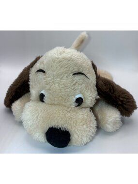 Vintage 1973 Dakin Drooper Puppy Dog Plush 10” Tan Bean Bag Nut Shell Korea